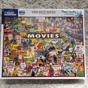 White Mountain Vibrant Cinema Puzzle 1000 Pieces